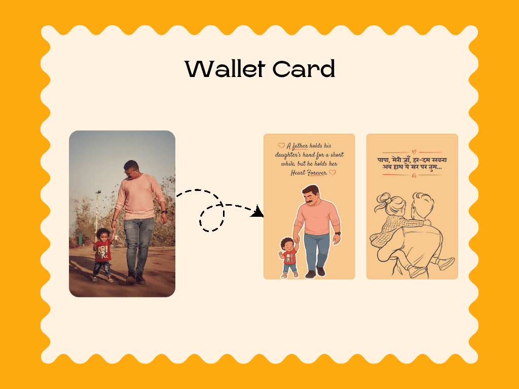 DityArt personalized wallet card